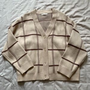 OAK+FORT Plaid Cardigan